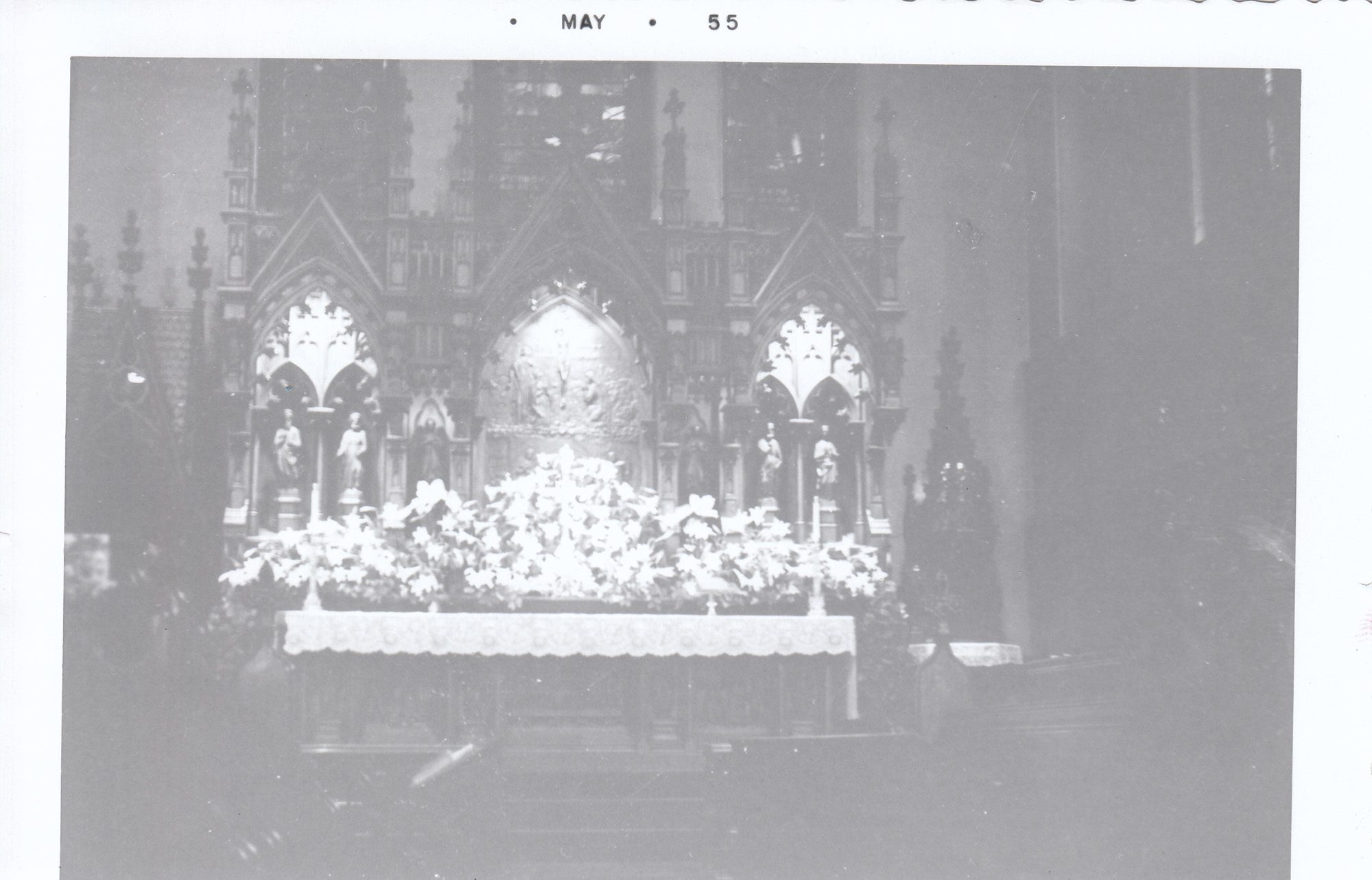 013 (2 of 3)_Easter 1955, Huge Flowered Cross